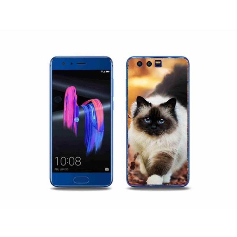Gelový obal mmCase na mobil Honor 9 - kočka 1