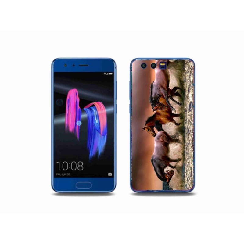 Gelový obal mmCase na mobil Honor 9 - koně 1