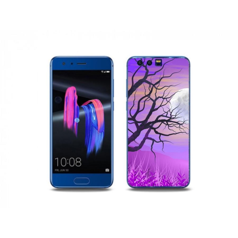 Gelový obal mmCase na mobil Honor 9 - kreslený opadaný strom