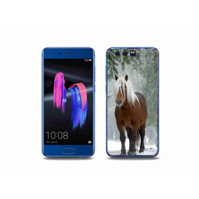 Gelový obal mmCase na mobil Honor 9 - kůň v lese
