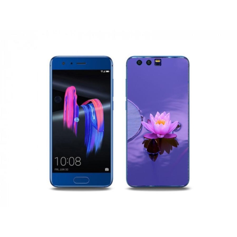 Gelový obal mmCase na mobil Honor 9 - květ na hladině