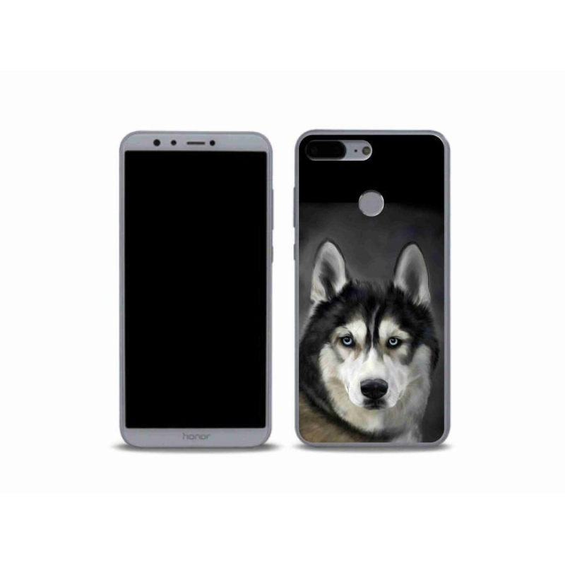 Gelový obal mmCase na mobil Honor 9 Lite - husky
