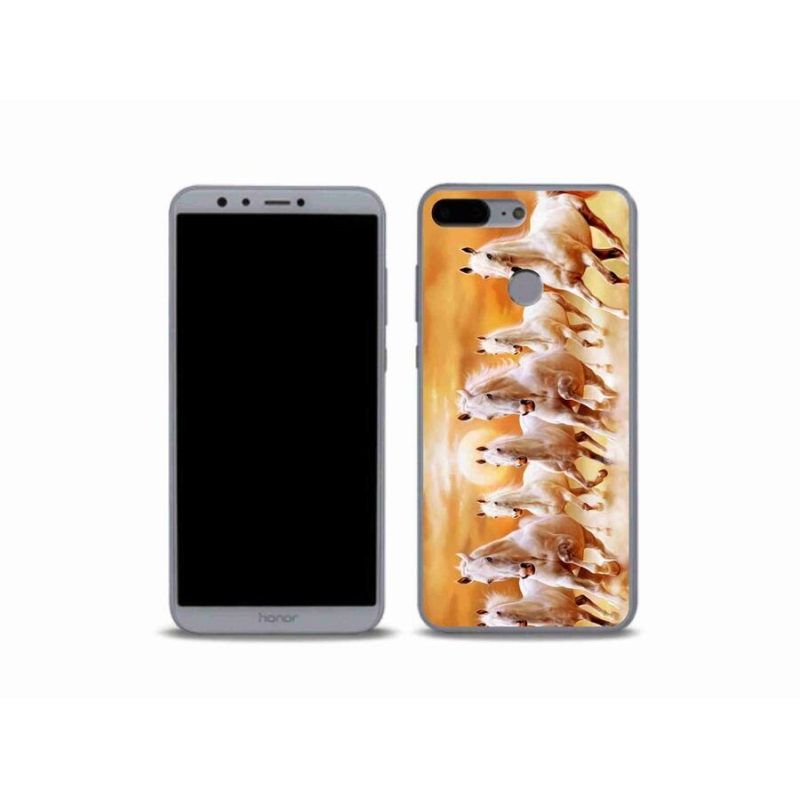 Gelový obal mmCase na mobil Honor 9 Lite - koně 2