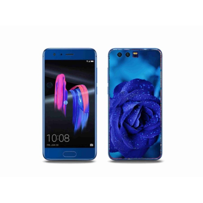 Gelový obal mmCase na mobil Honor 9 - modrá růže