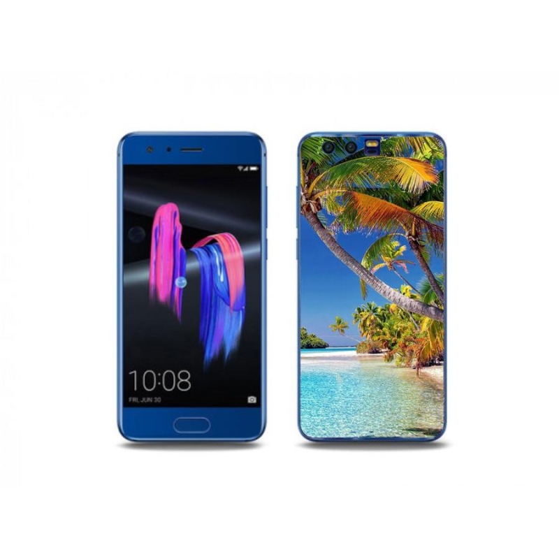 Gelový obal mmCase na mobil Honor 9 - mořská pláž
