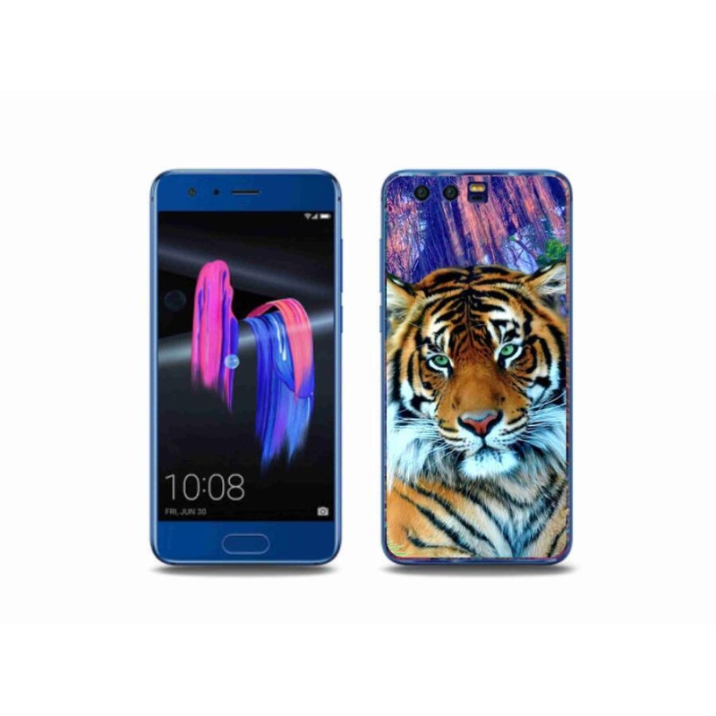 Gelový obal mmCase na mobil Honor 9 - tygr