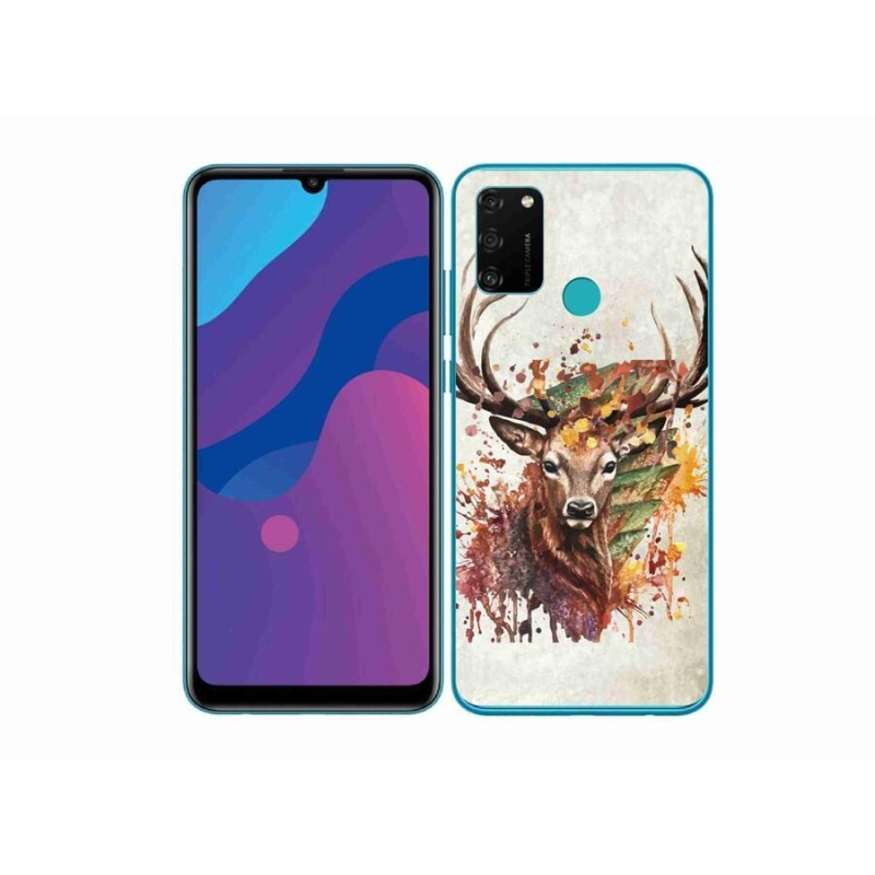 Gelový obal mmCase na mobil Honor 9A - jelen 1