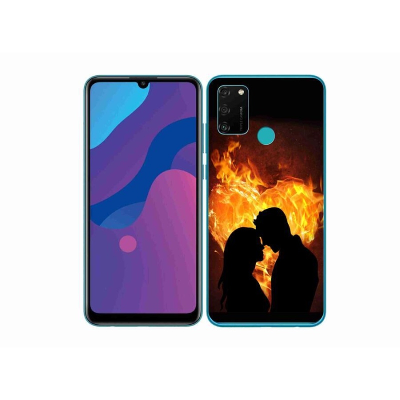 Gelový obal mmCase na mobil Honor 9A - ohnivá láska
