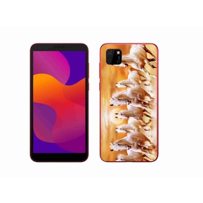 Gelový obal mmCase na mobil Honor 9S - koně 2