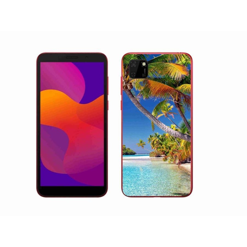 Gelový obal mmCase na mobil Honor 9S - mořská pláž
