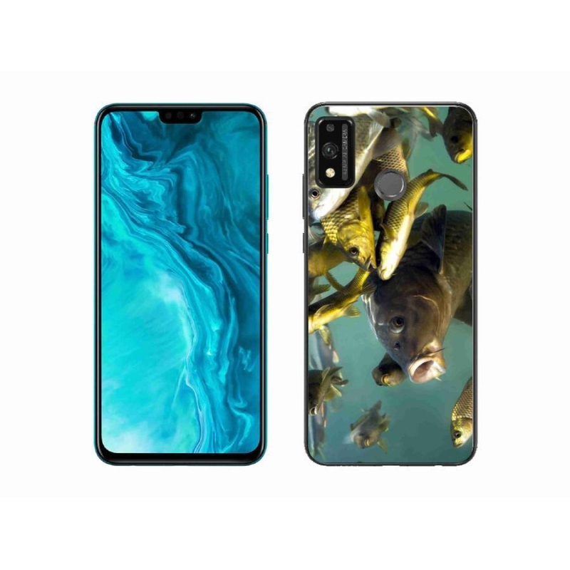 Gelový obal mmCase na mobil Honor 9X Lite - hejno ryb