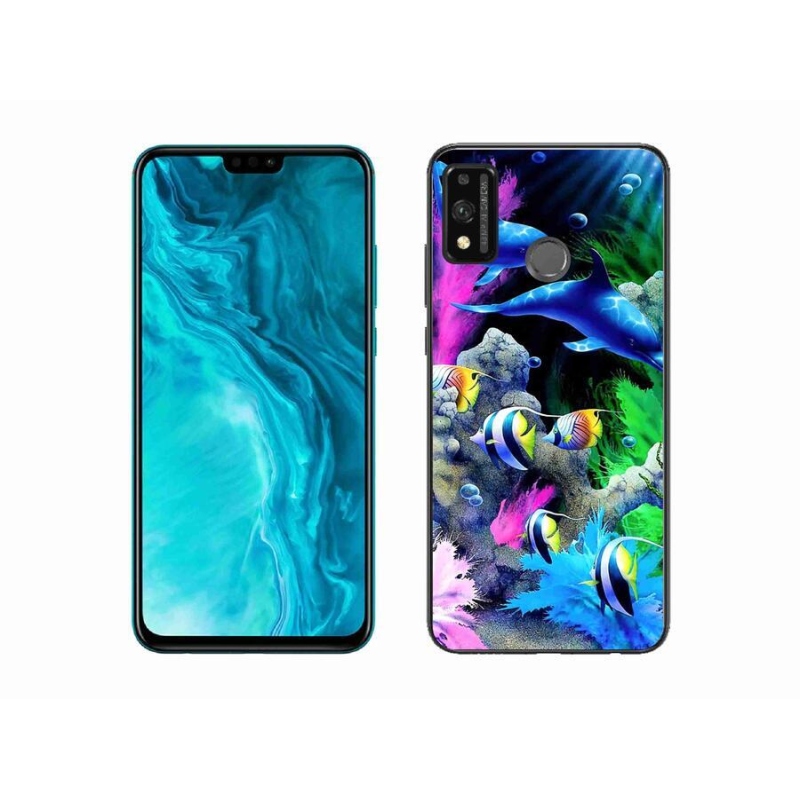 Gelový obal mmCase na mobil Honor 9X Lite - mořský svět