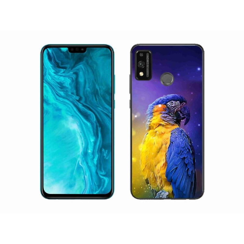 Gelový obal mmCase na mobil Honor 9X Lite - papoušek ara 1