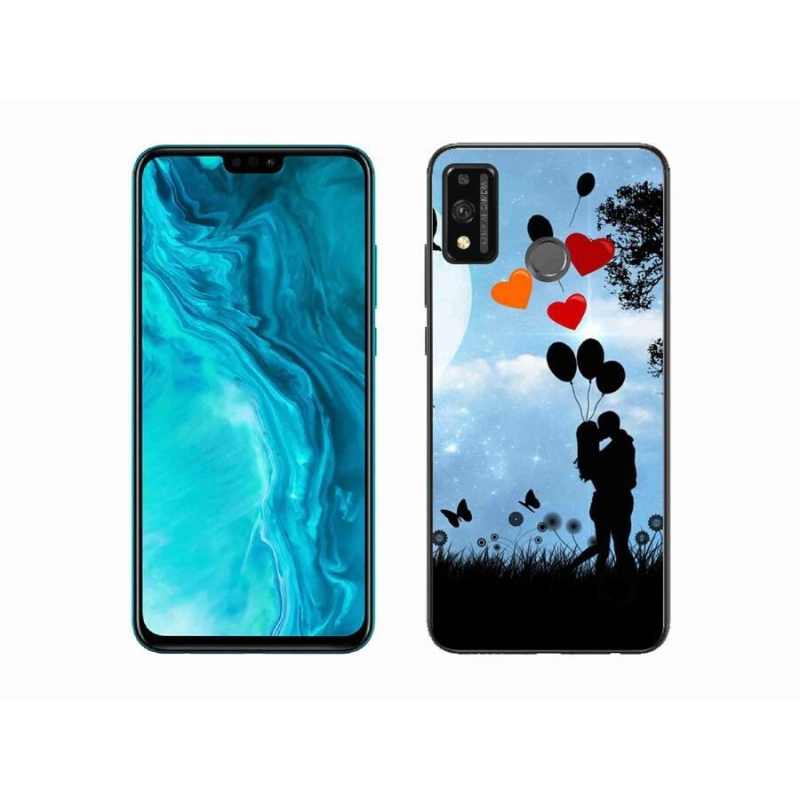 Gelový obal mmCase na mobil Honor 9X Lite - zamilovaný pár