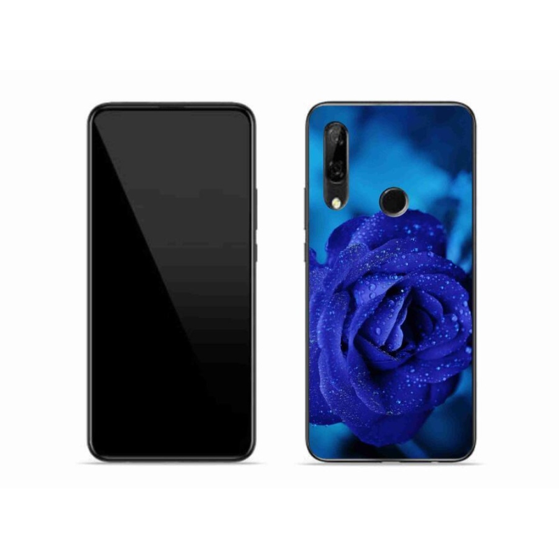 Gelový obal mmCase na mobil Honor 9X - modrá růže
