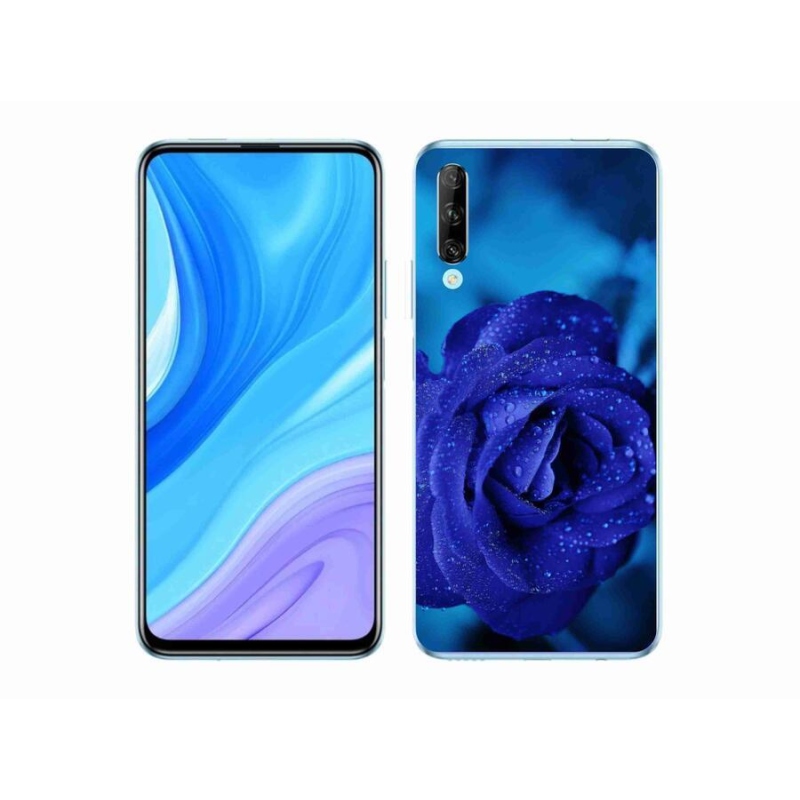 Gelový obal mmCase na mobil Honor 9X Pro - modrá růže