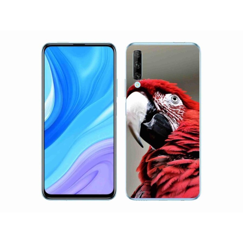 Gelový obal mmCase na mobil Honor 9X Pro - papoušek ara červený