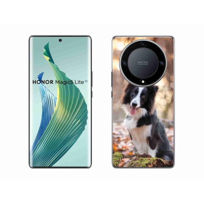 Gelový obal mmCase na mobil Honor Magic 5 Lite 5G - border kolie 1