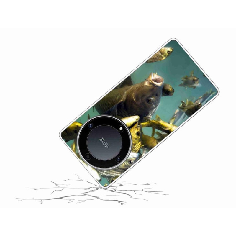 Gelový obal mmCase na mobil Honor Magic 5 Lite 5G - hejno ryb