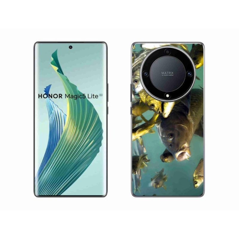 Gelový obal mmCase na mobil Honor Magic 5 Lite 5G - hejno ryb