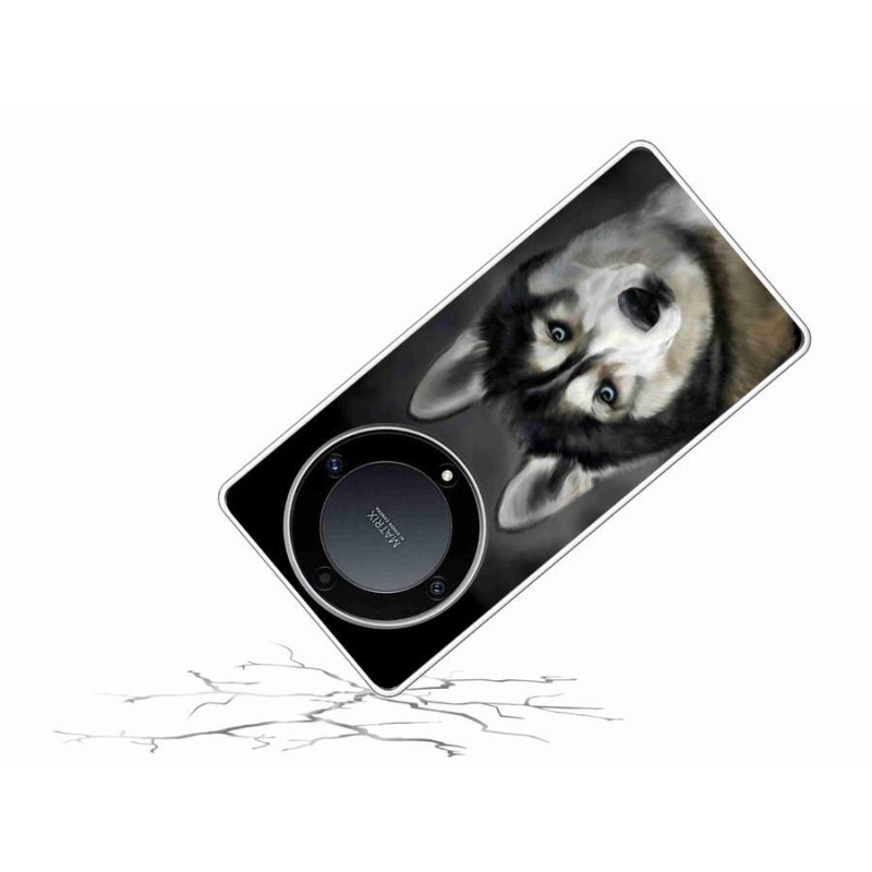 Gelový obal mmCase na mobil Honor Magic 5 Lite 5G - husky