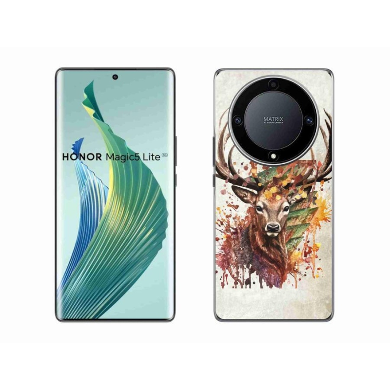 Gelový obal mmCase na mobil Honor Magic 5 Lite 5G - jelen 1