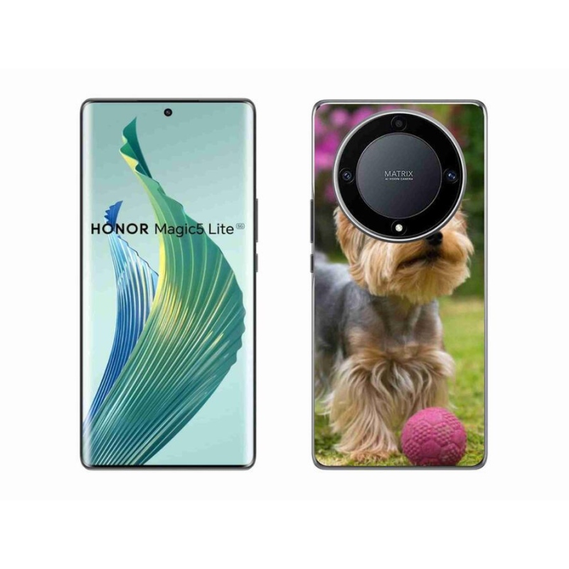 Gelový obal mmCase na mobil Honor Magic 5 Lite 5G - jorkšír 4