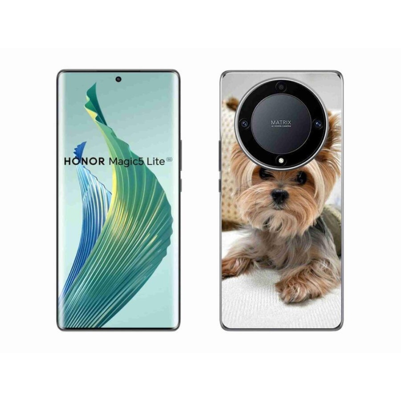 Gelový obal mmCase na mobil Honor Magic 5 Lite 5G - jorkšír 5