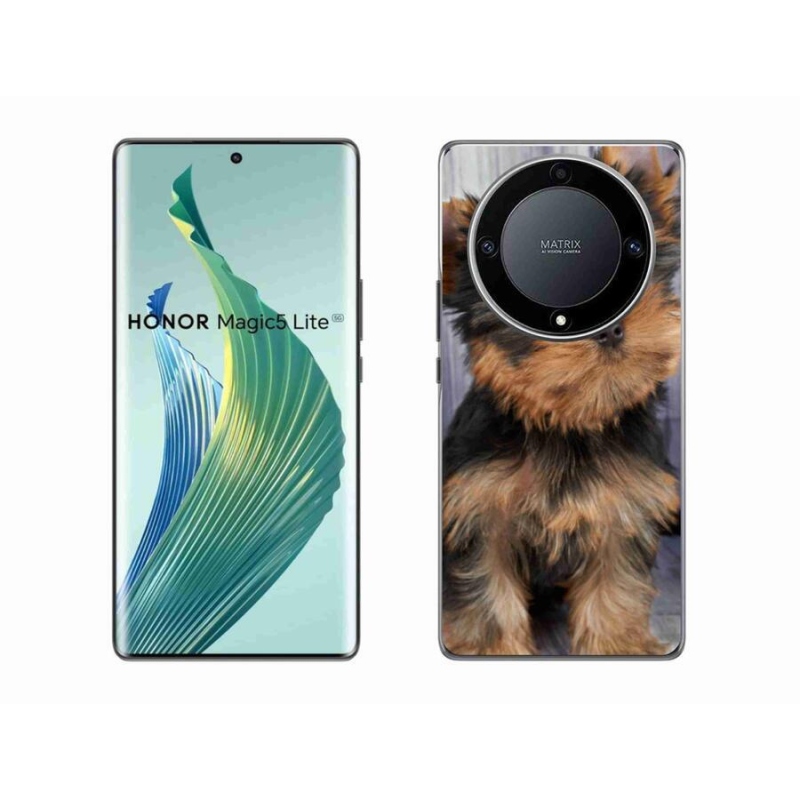 Gelový obal mmCase na mobil Honor Magic 5 Lite 5G - jorkšír 9