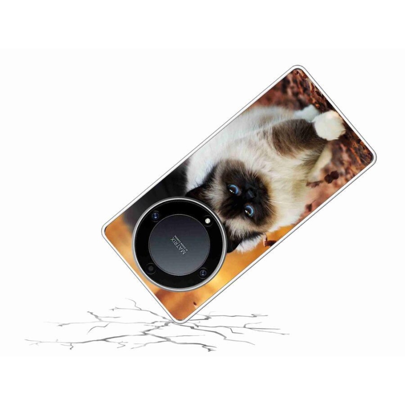 Gelový obal mmCase na mobil Honor Magic 5 Lite 5G - kočka