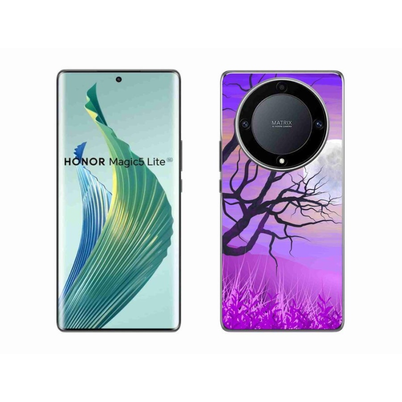 Gelový obal mmCase na mobil Honor Magic 5 Lite 5G - kreslený opadaný strom