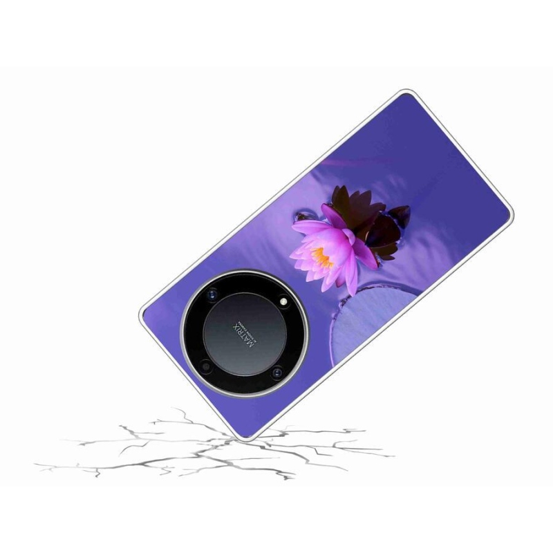 Gelový obal mmCase na mobil Honor Magic 5 Lite 5G - květ na hladině