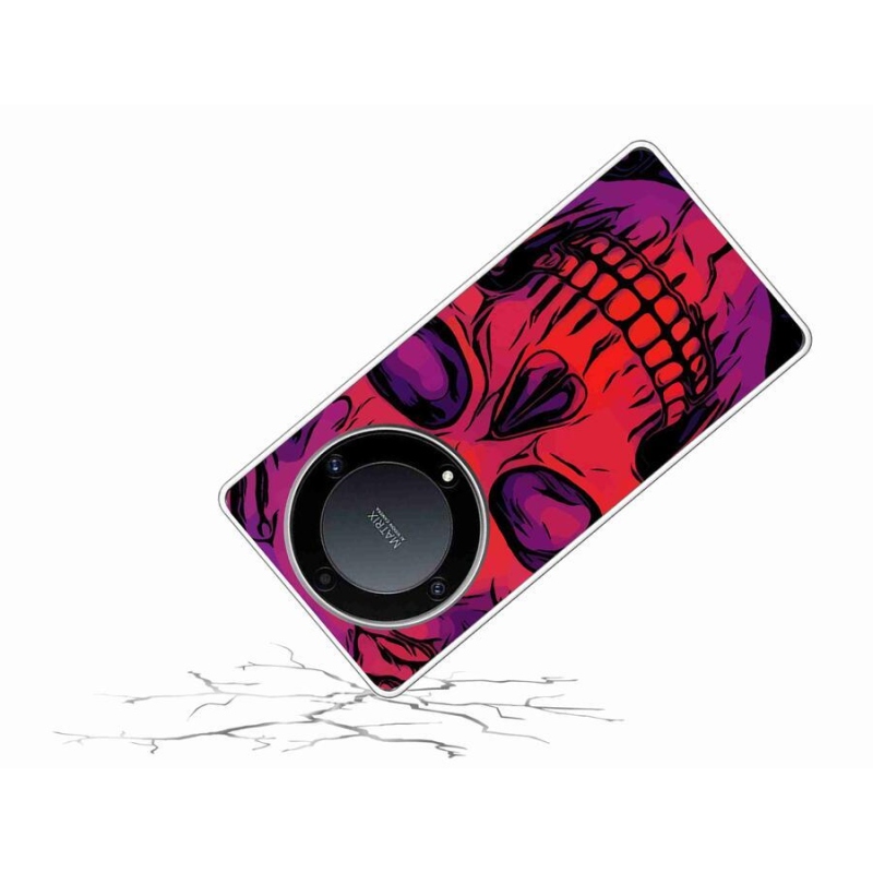 Gelový obal mmCase na mobil Honor Magic 5 Lite 5G - lebka
