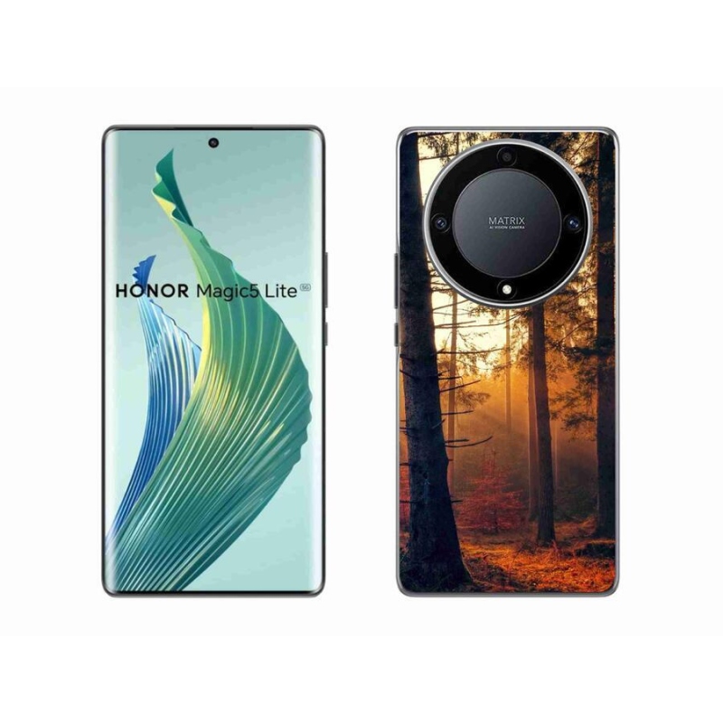 Gelový obal mmCase na mobil Honor Magic 5 Lite 5G - les