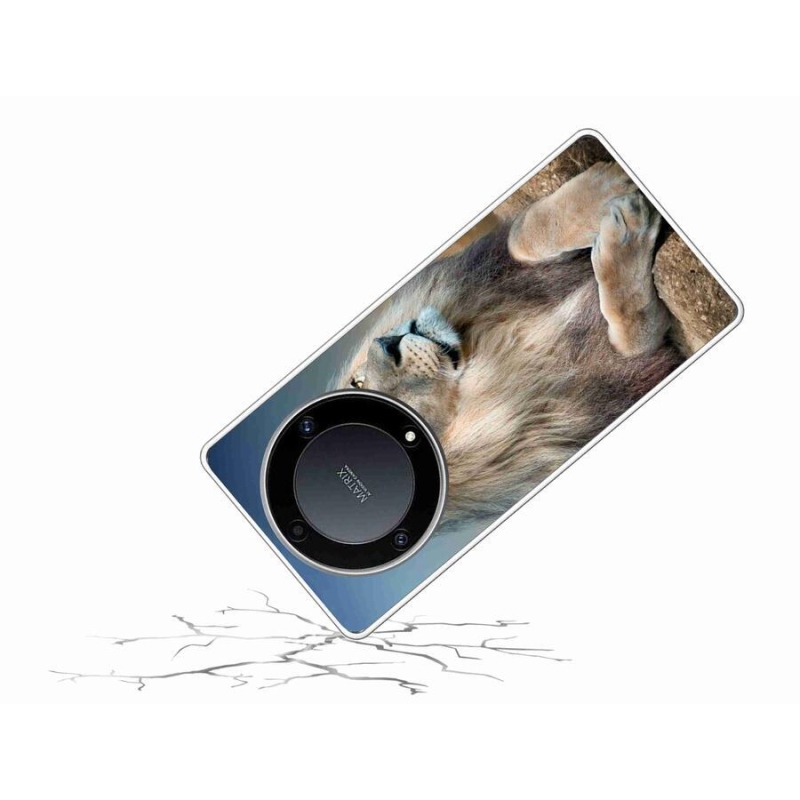 Gelový obal mmCase na mobil Honor Magic 5 Lite 5G - lev 1