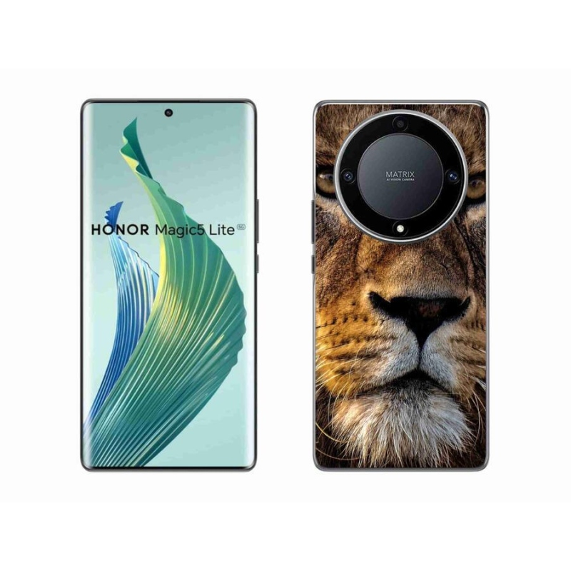 Gelový obal mmCase na mobil Honor Magic 5 Lite 5G - lev