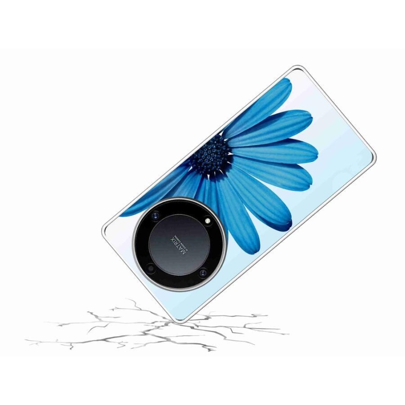 Gelový obal mmCase na mobil Honor Magic 5 Lite 5G - modrá kopretina