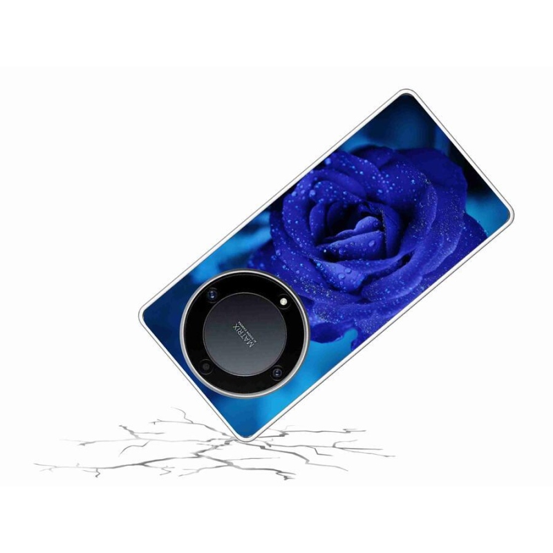 Gelový obal mmCase na mobil Honor Magic 5 Lite 5G - modrá růže