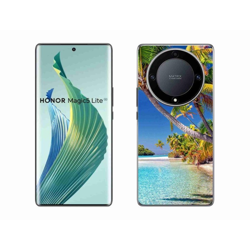 Gelový obal mmCase na mobil Honor Magic 5 Lite 5G - mořská pláž
