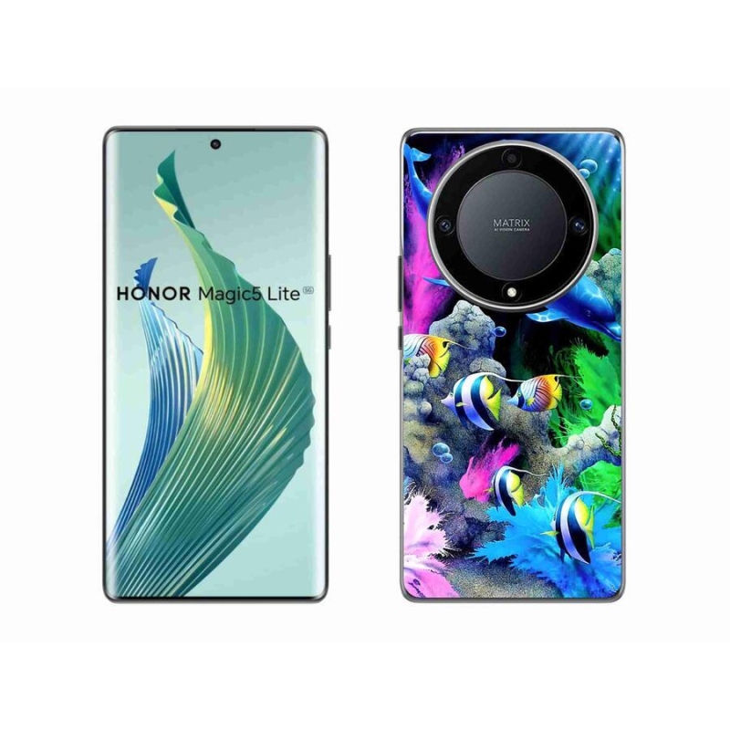 Gelový obal mmCase na mobil Honor Magic 5 Lite 5G - mořský svět