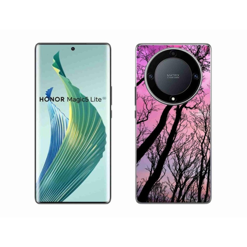 Gelový obal mmCase na mobil Honor Magic 5 Lite 5G - opadané stromy