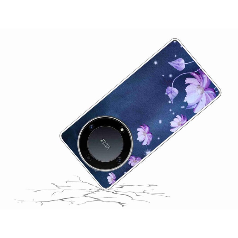 Gelový obal mmCase na mobil Honor Magic 5 Lite 5G - padající květy