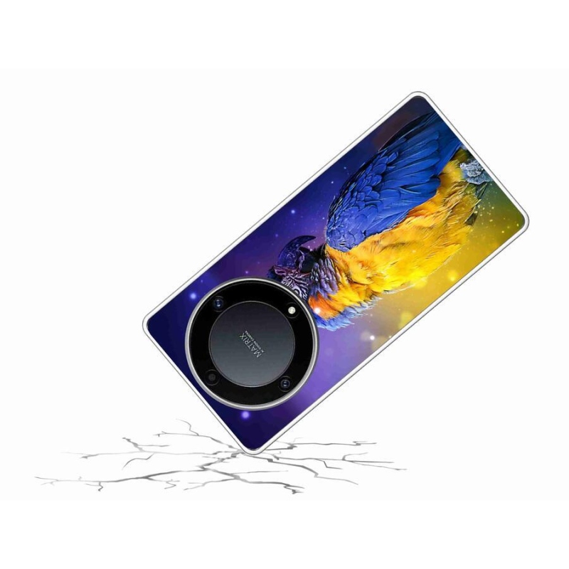 Gelový obal mmCase na mobil Honor Magic 5 Lite 5G - papoušek ara 1
