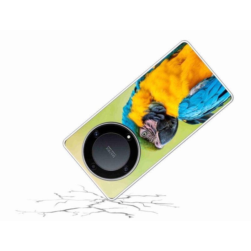 Gelový obal mmCase na mobil Honor Magic 5 Lite 5G - papoušek ara 2