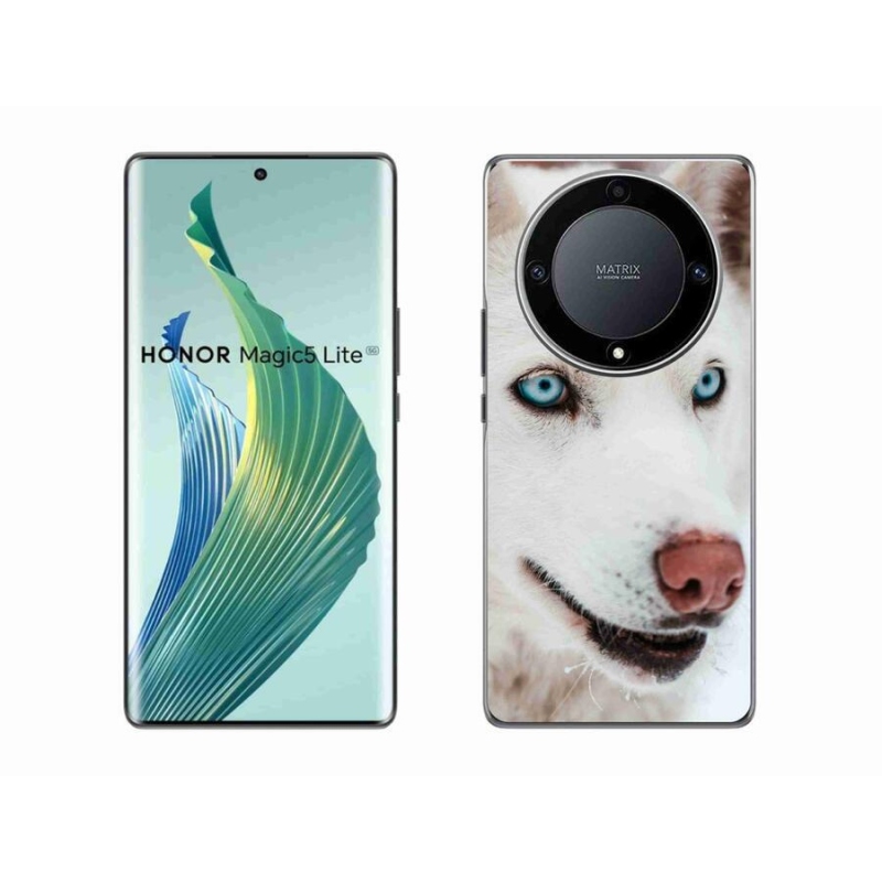 Gelový obal mmCase na mobil Honor Magic 5 Lite 5G - psí pohled