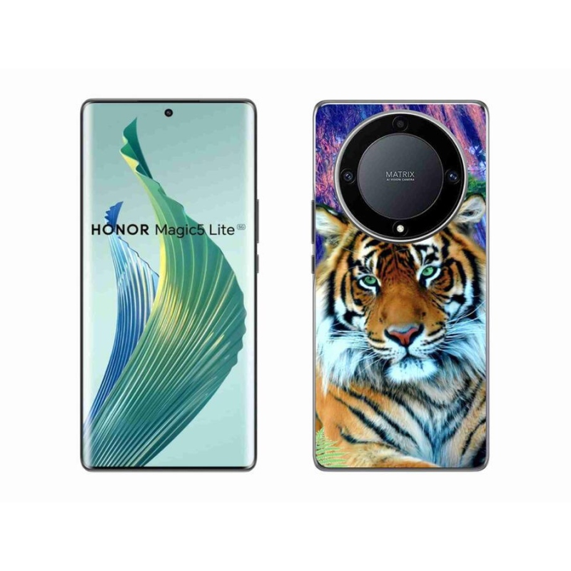 Gelový obal mmCase na mobil Honor Magic 5 Lite 5G - tygr