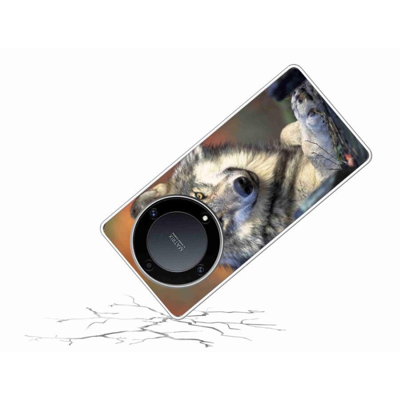 Gelový obal mmCase na mobil Honor Magic 5 Lite 5G - vlk