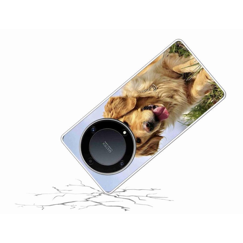 Gelový obal mmCase na mobil Honor Magic 5 Lite 5G - zlatý retrívr
