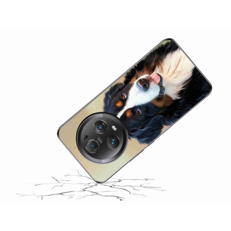 Gelový obal mmCase na mobil Honor Magic 5 Pro 5G - bernský salašnický pes