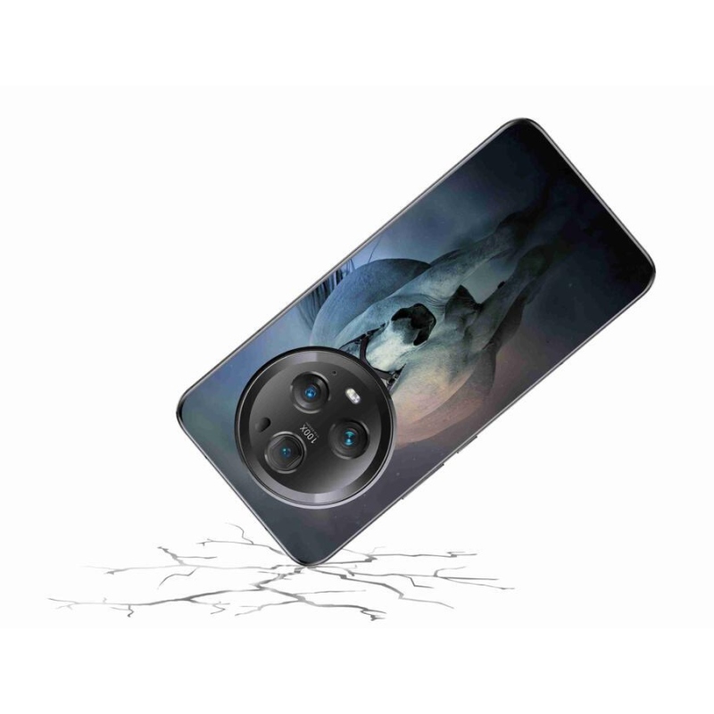 Gelový obal mmCase na mobil Honor Magic 5 Pro 5G - běžící bílý kůň